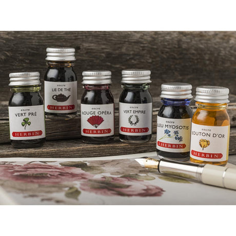 J. Herbin 'D' Bottled Ink - Vert Olive (Green Olive)