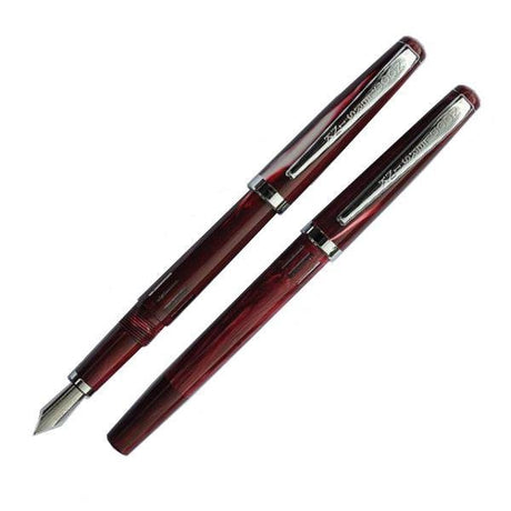Noodler's Nib Creaper Piston Fountain Pen - Vulcan's Coral - Pure Pens