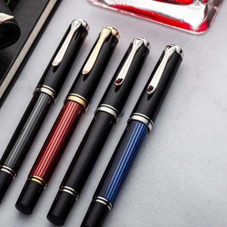 Pelikan Souveran R400 Rollerball Pen - Green with Gold Trim - Pure Pens