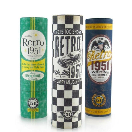 Retro 51 Tornado Classic Ballpoint Pen - White (Glow In The Dark) - Pure Pens